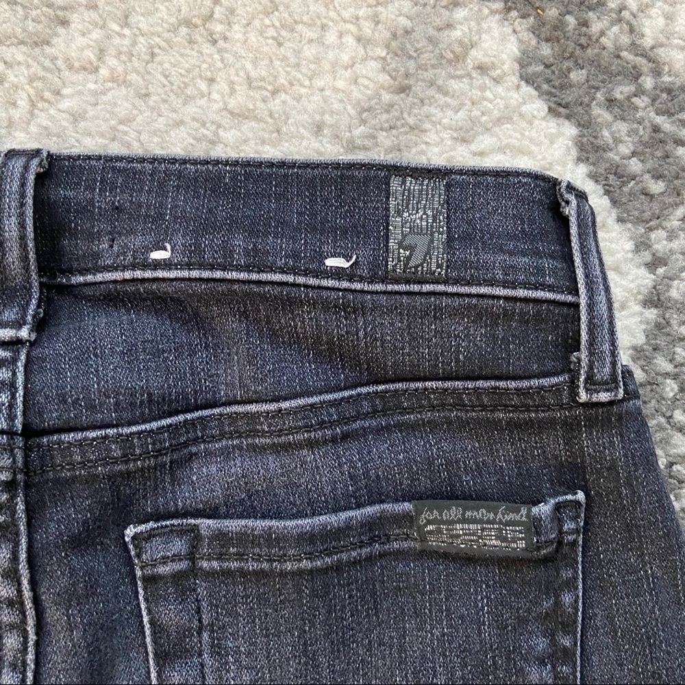7 For All Mankind Cropped Flare Jeans - Picture 7 of 8
